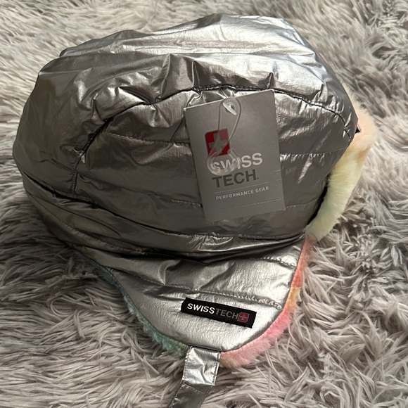 Swiss Tech Silver and Multicolor Kids Hat - Picture 10 of 10